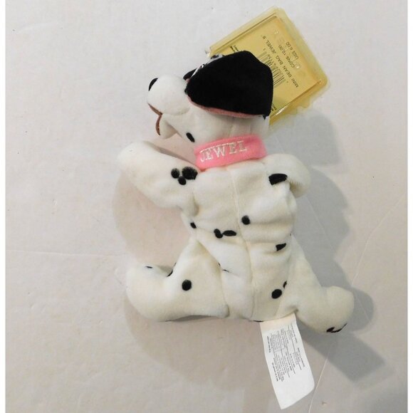 Disney 101 Dalmatians Jewel Mini Bean Bag Plush 8" White Dog Spots - Picture 5 of 6